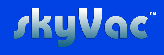 SkyVac®️ Logo (Blue Background)