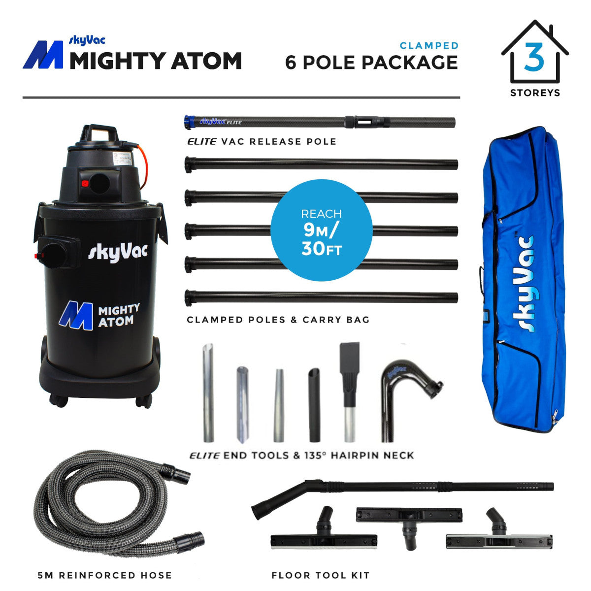 SkyVac®️ Mighty Atom Clamped (You Choose)