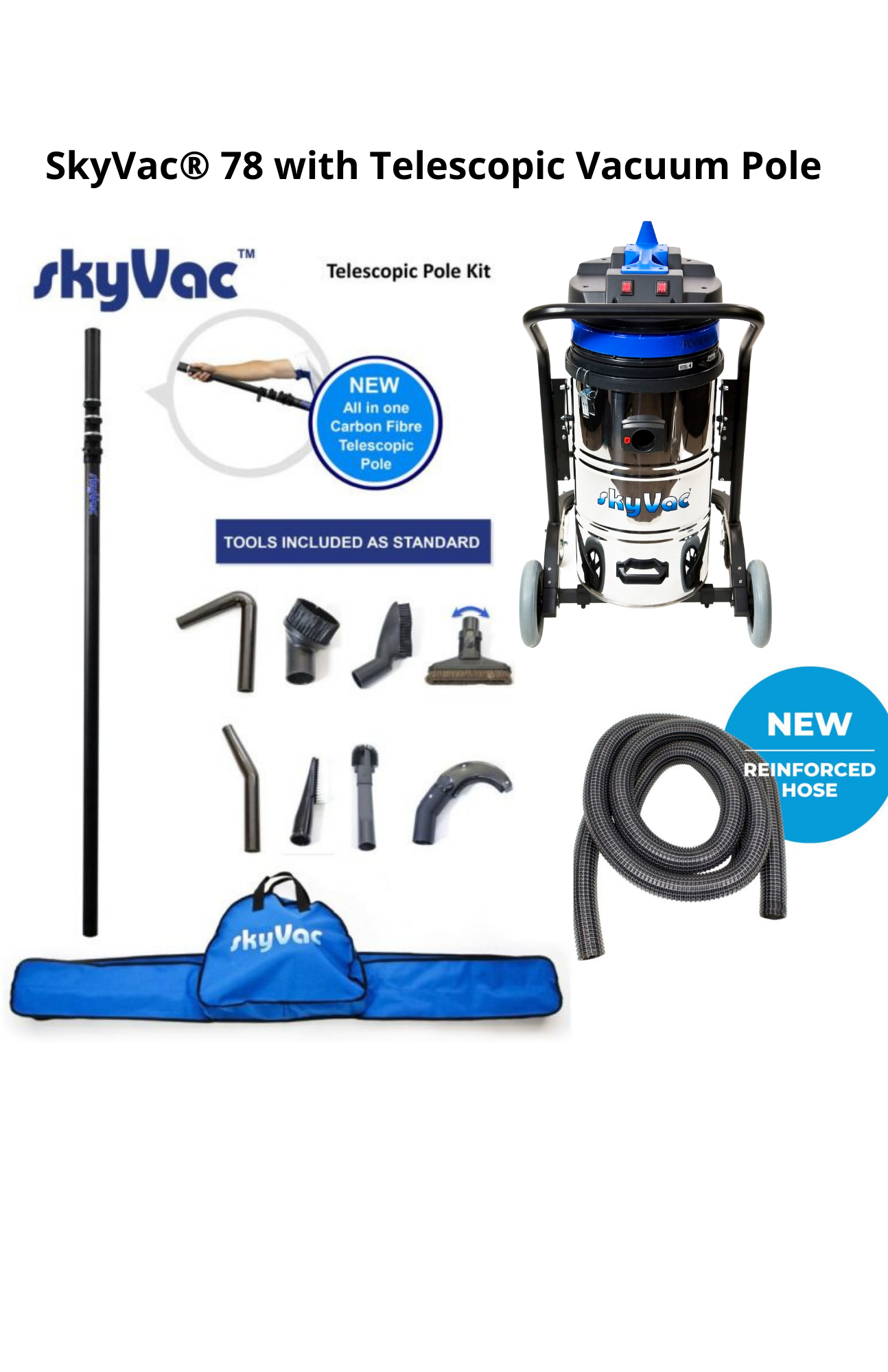 SkyVac®️ 78 Internal High Dusting Vacuum System (You Choose)