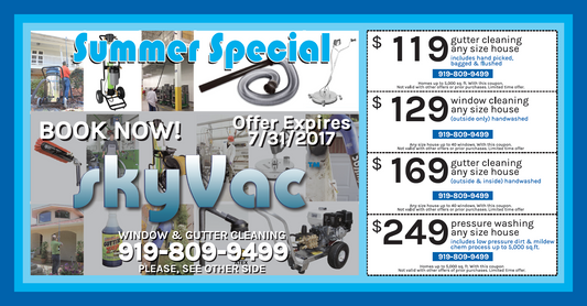 SkyVac®️ Mailer Summer Sale