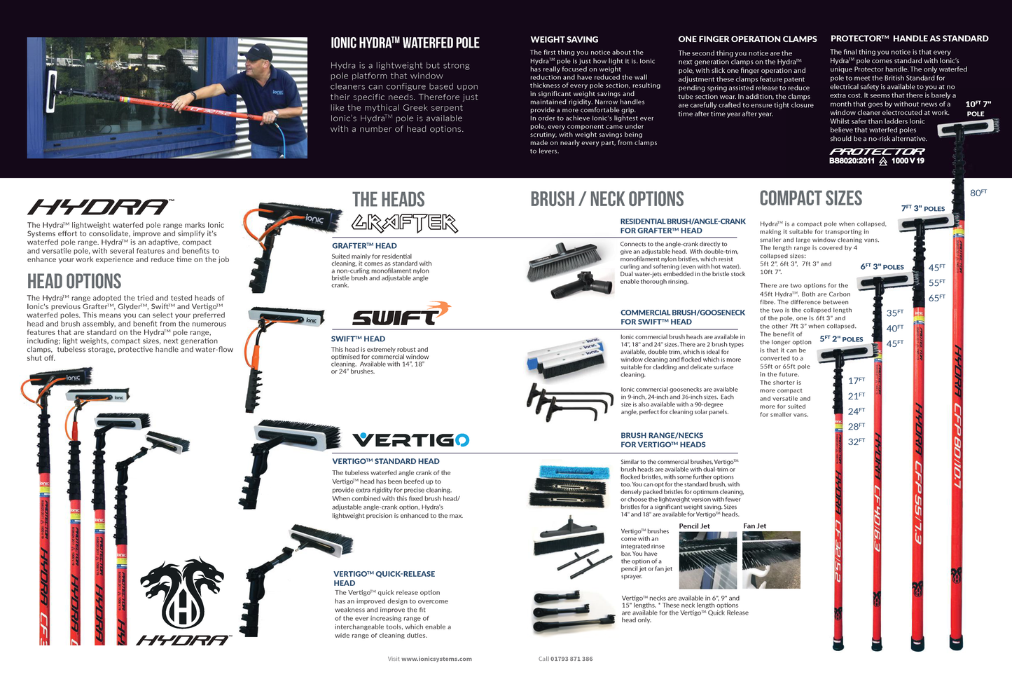 Hydra Waterfed Poles Brochure