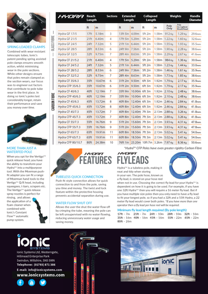 Hydra Waterfed Poles Brochure