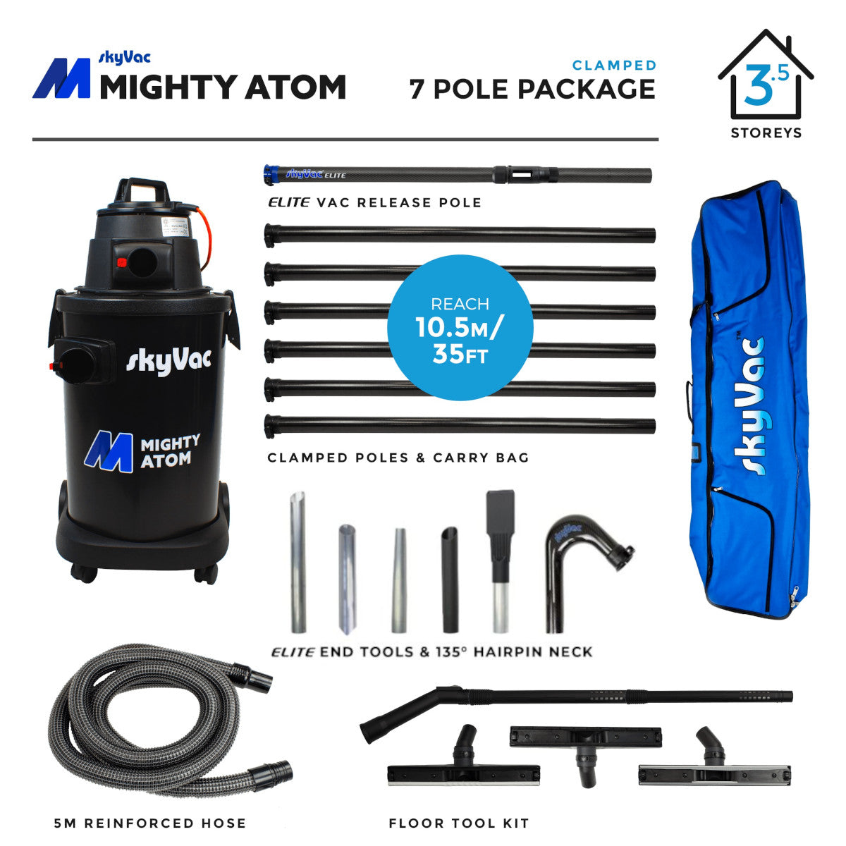 SkyVac®️ Mighty Atom Clamped (You Choose)